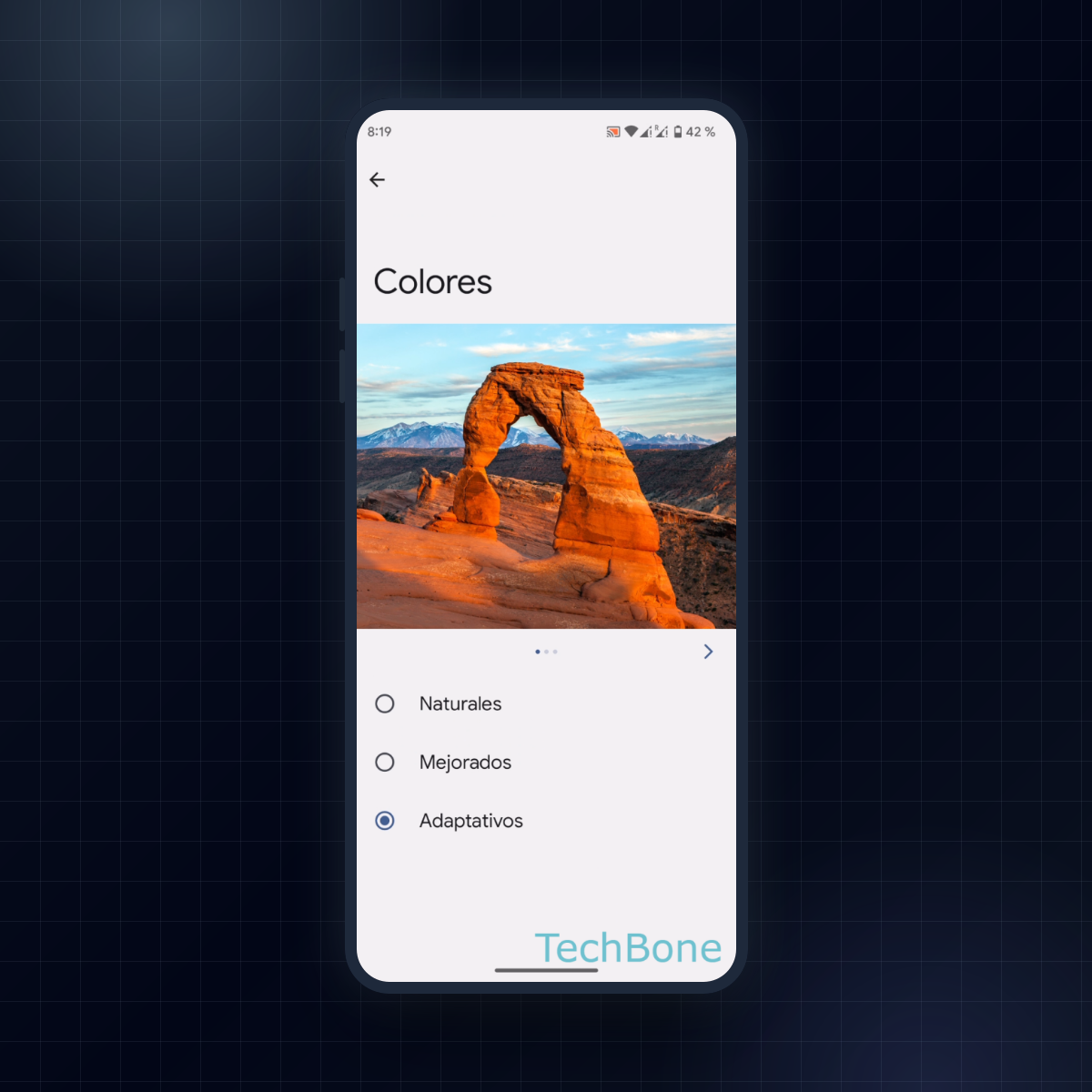 Android: cambiar el esquema de colores de la pantalla