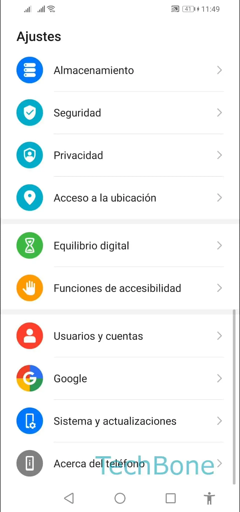 Desactivar el servicio de noticias en la página de inicio del navegador – EMUI: paso 1 – Abre Navegador