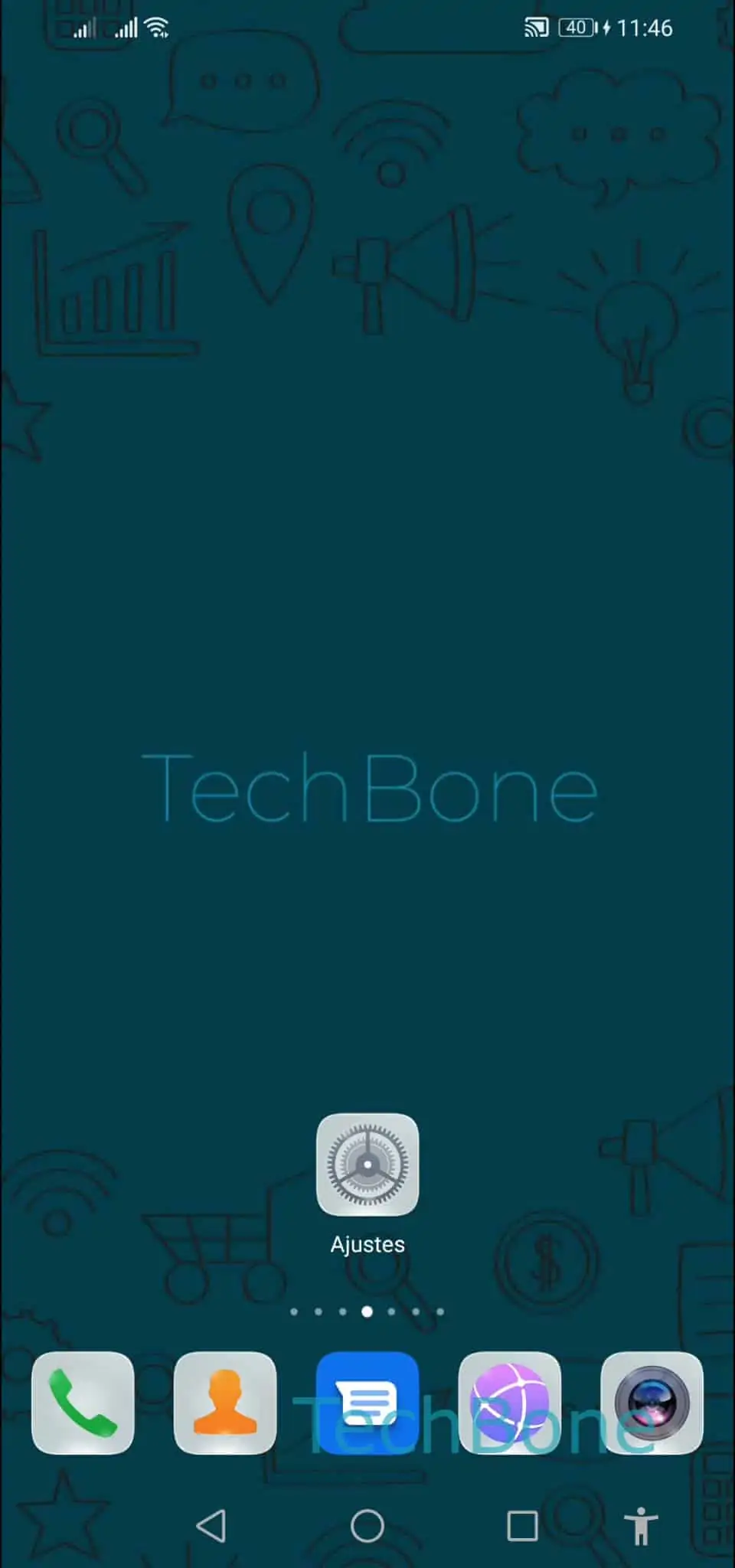 Cambiar el idioma y la voz de Enunciar Selección – EMUI: paso 1 – Abre los Ajustes