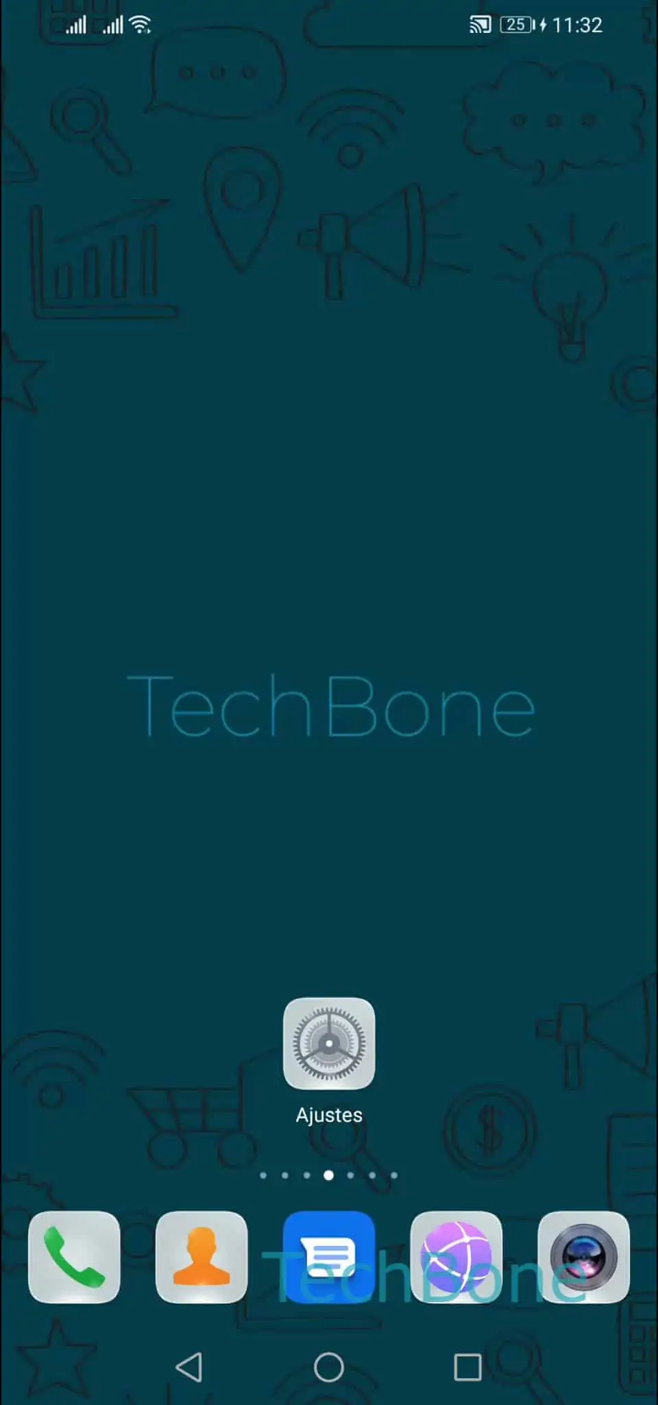 Ajustar la voz de TalkBack: idioma, velocidad y tono – EMUI: paso 1 – Abre los Ajustes