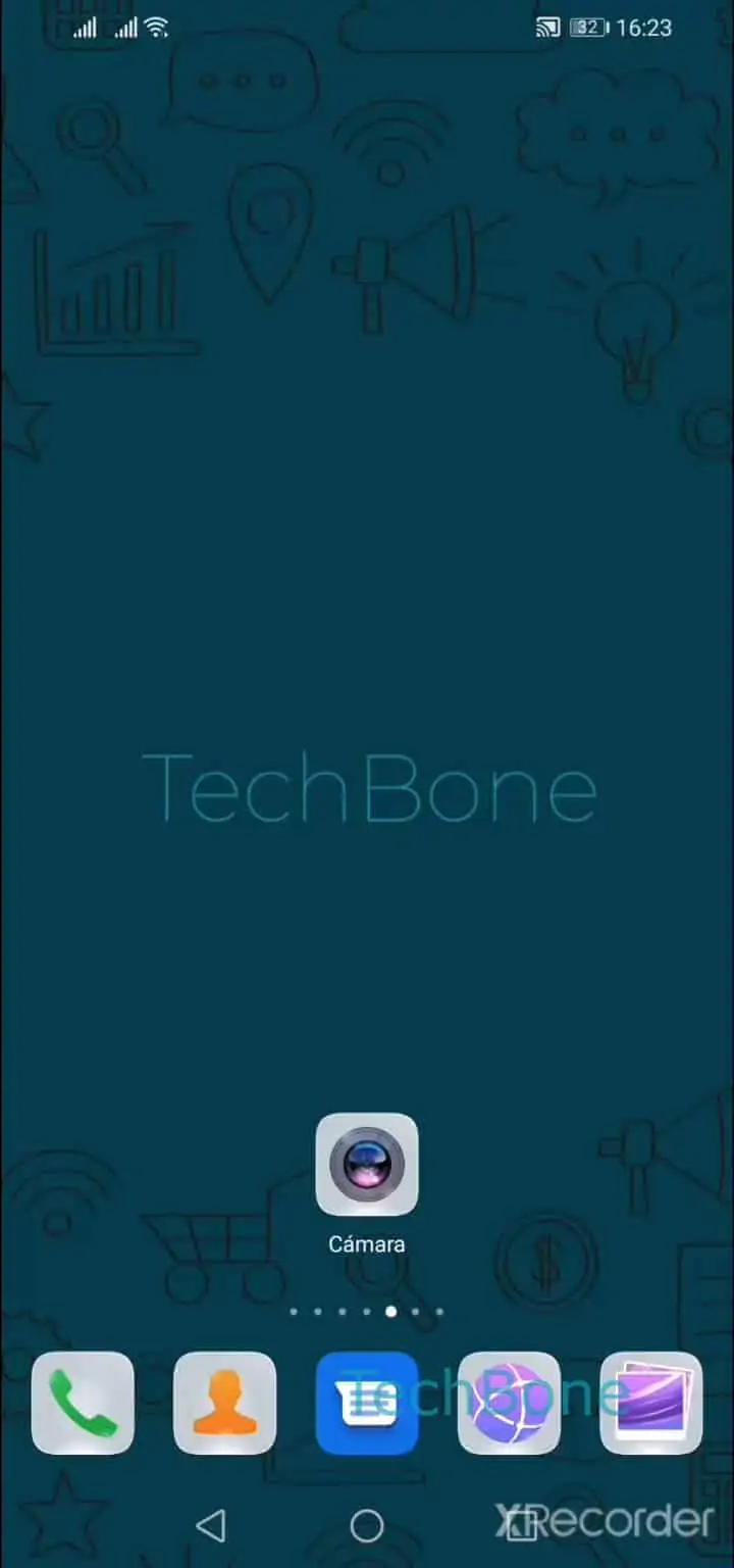 Tomar una foto con la cámara – EMUI: paso 1 – Abre Cámara