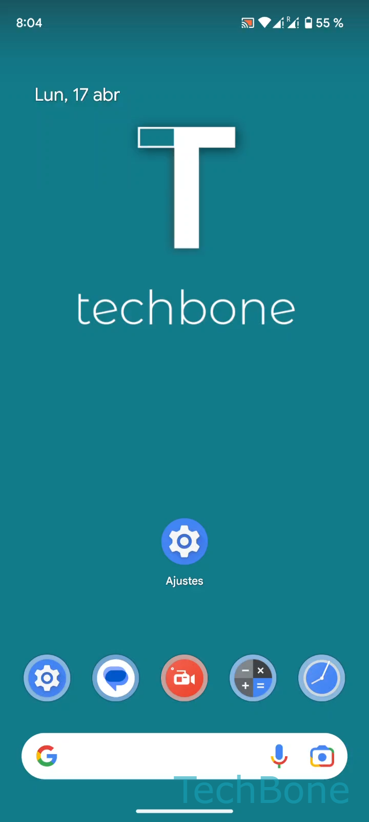 Activar el doble toque en la parte trasera – Android 13: paso 1 – Abre los Ajustes