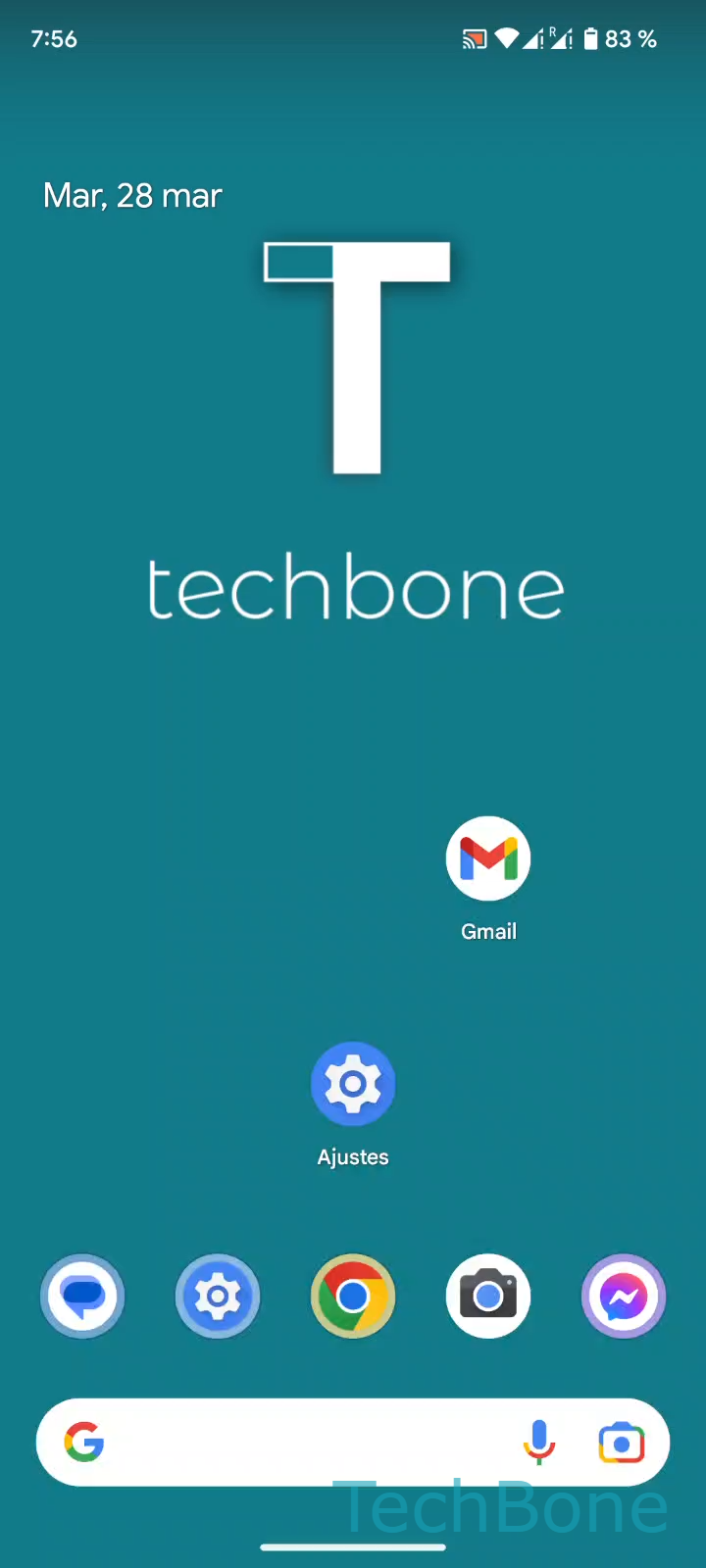 Añadir Nuevo Panel en la Pantalla de Inicio – Android 13: paso 1 – Mantén una Aplicación