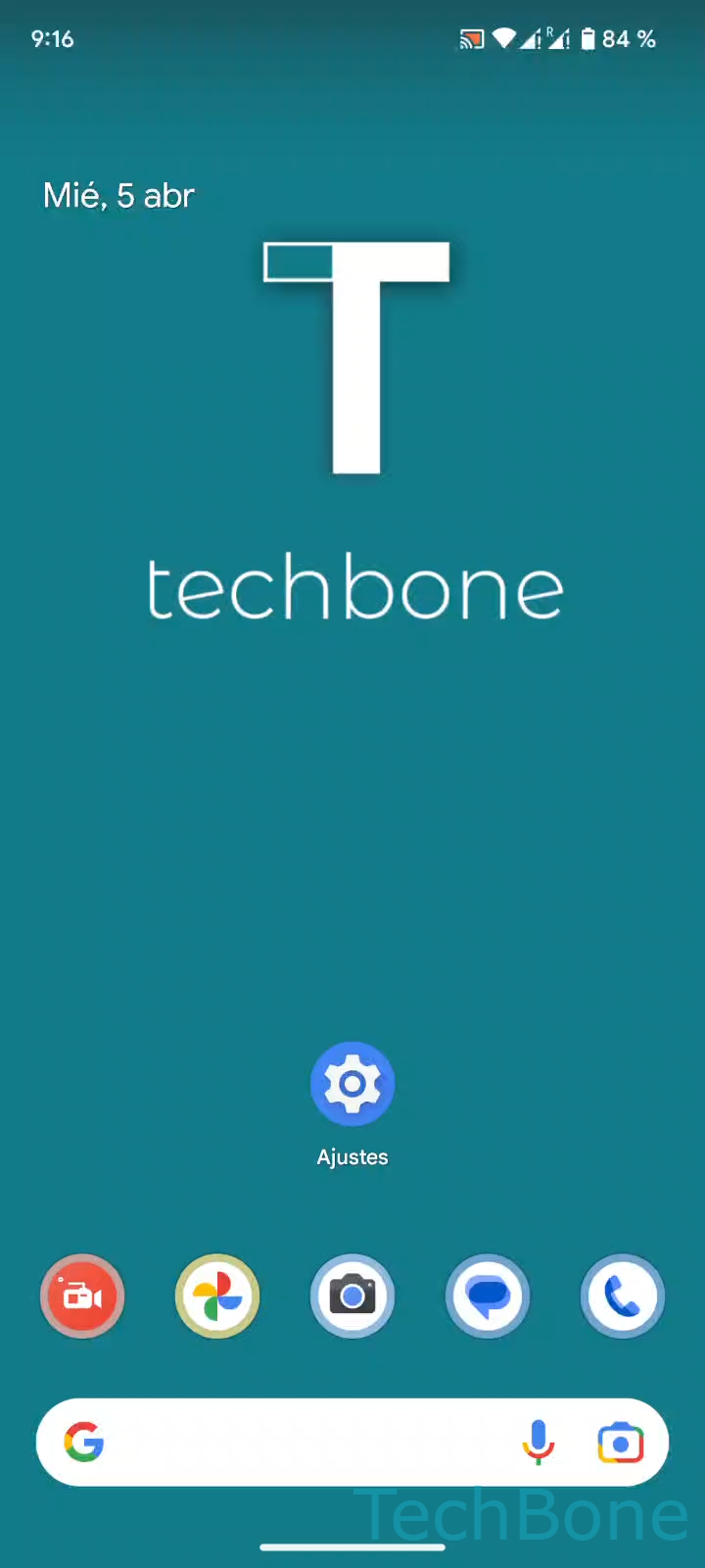 Mostrar mensaje en la pantalla de bloqueo – Android 13: paso 1 – Abre los Ajustes
