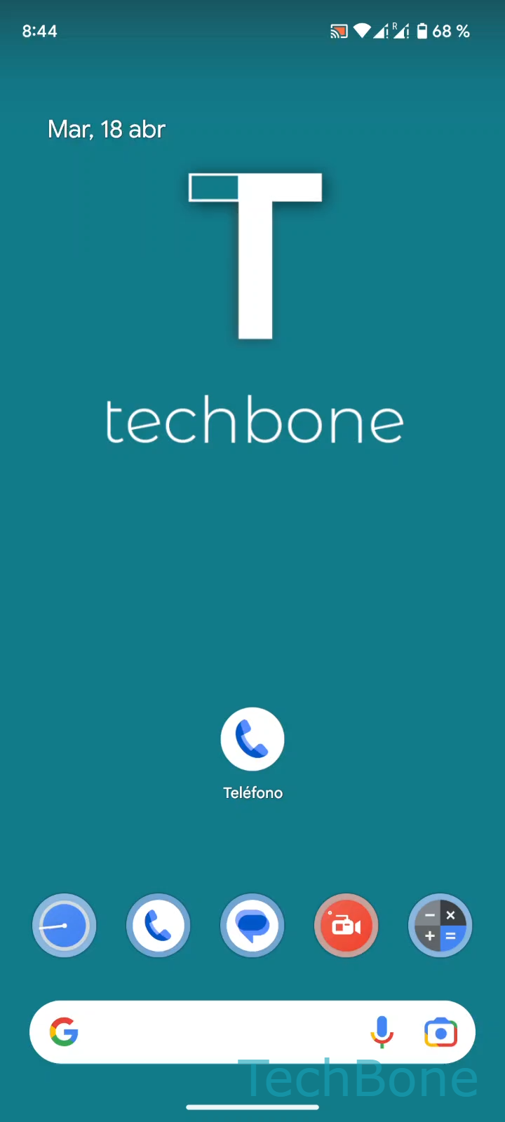 Activar llamadas Wi-Fi – Android 13: paso 1 – Abre Teléfono