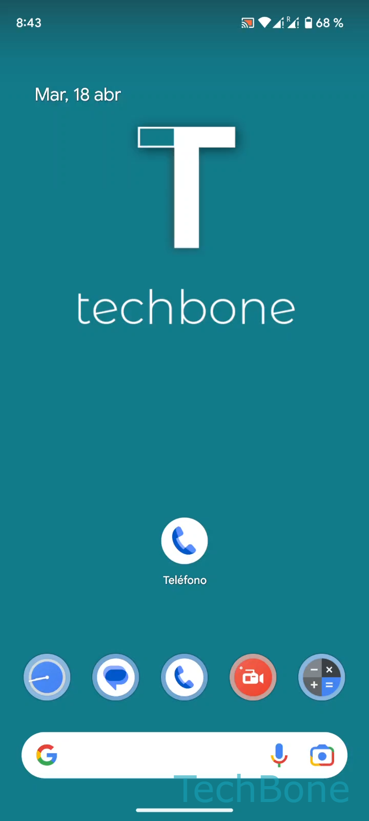 Mostrar u Ocultar el Número de Teléfono al Llamar – Android 13: paso 1 – Abre Teléfono