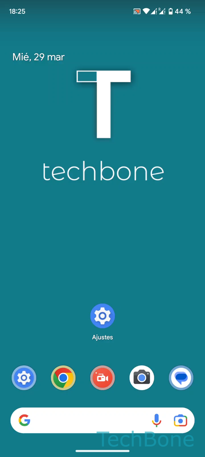 Renombrar dispositivo Bluetooth vinculado – Android 13: paso 1 – Abre los Ajustes
