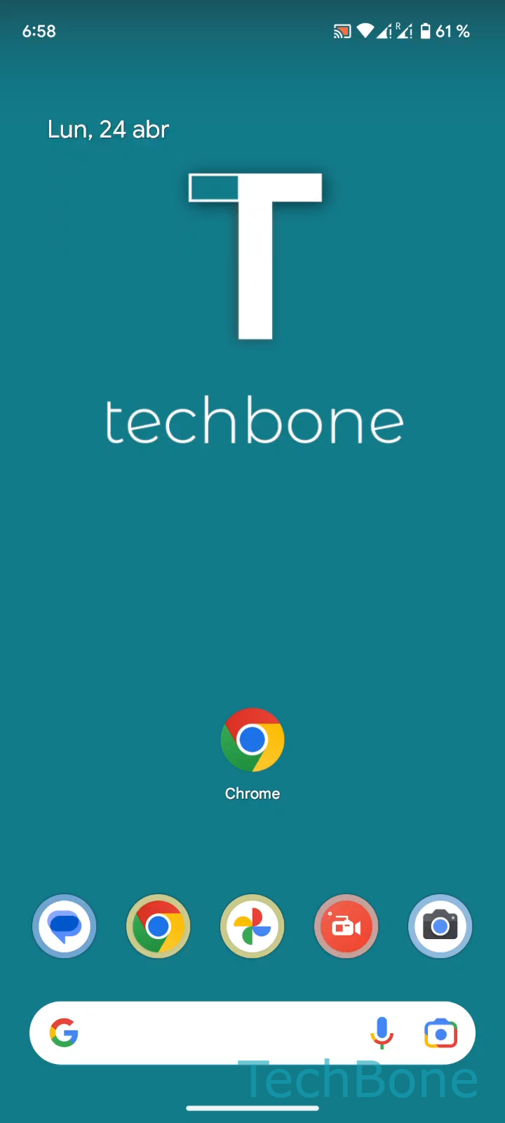 Borrar contraseñas guardadas en Chrome – Android 13: paso 1 – Abre Chrome