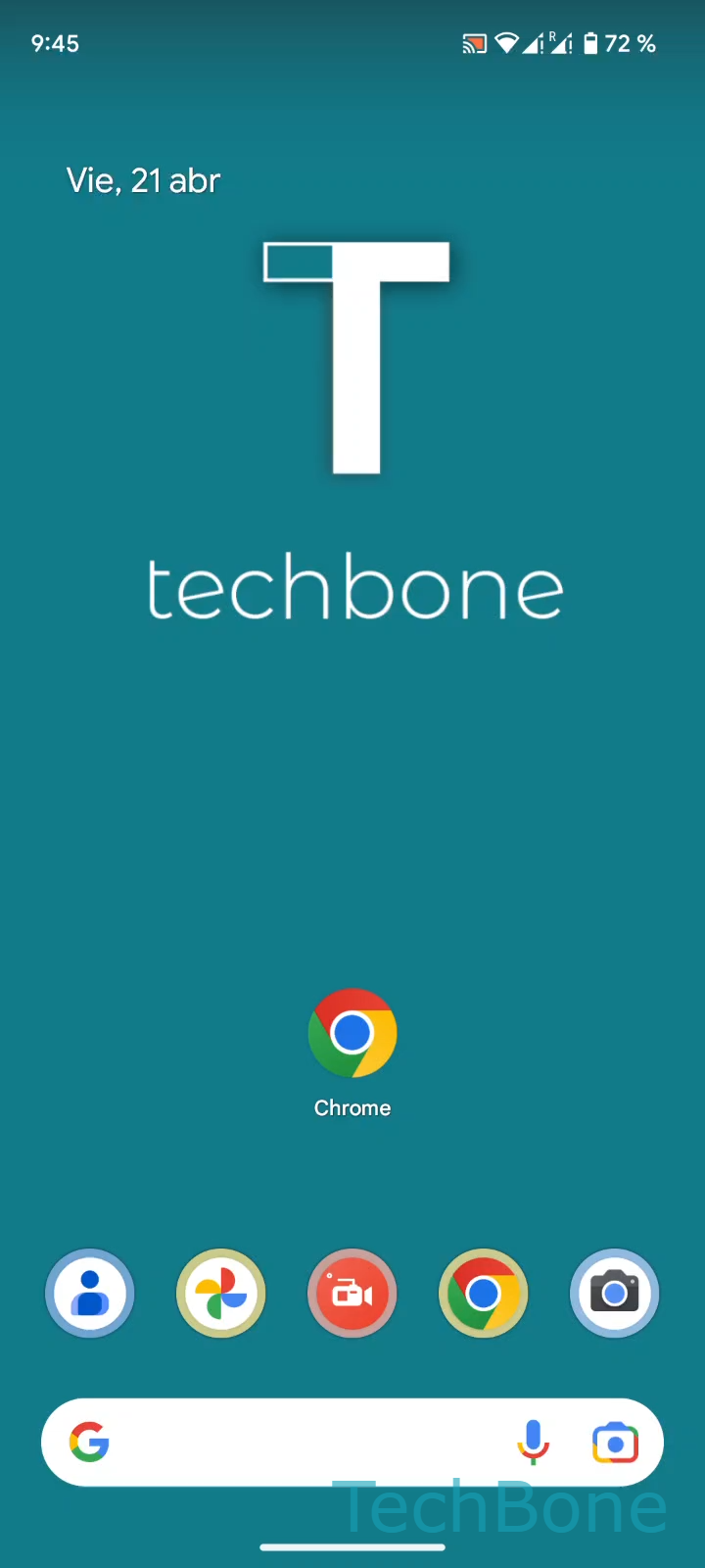 Buscar Palabras en una Página Web – Android 13: paso 1 – Abre Chrome