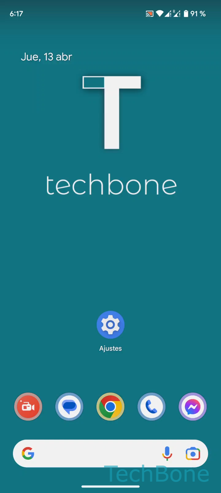 Activar o desactivar Almacenamiento Inteligente – Android 13: paso 1 – Abre los Ajustes