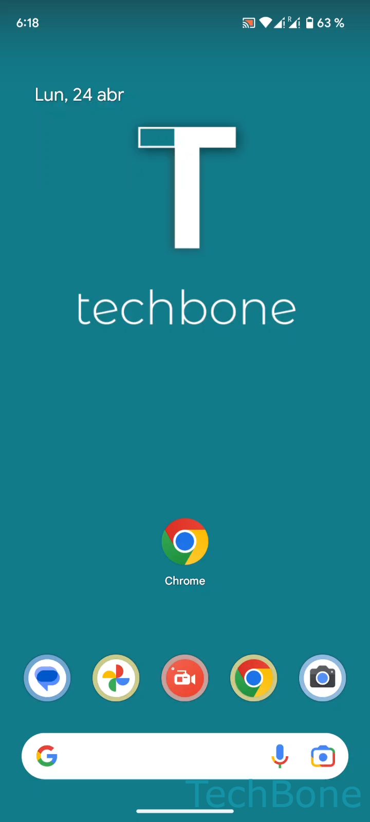 Compartir Página Web desde el Navegador – Android 13: paso 1 – Abre Chrome