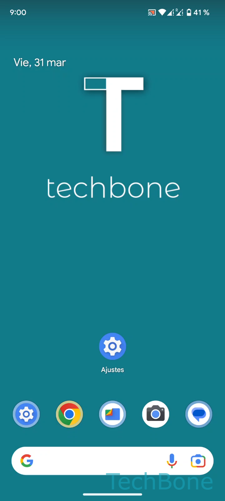 Activar el texto de alto contraste – Android 13: paso 1 – Abre los Ajustes