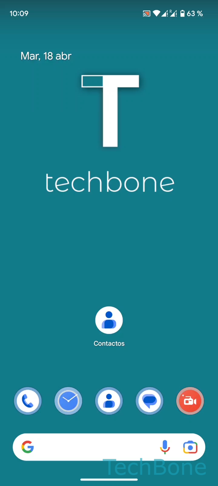 Bloquear contactos desde la app Contactos – Android 13: paso 1 – AbreContactos