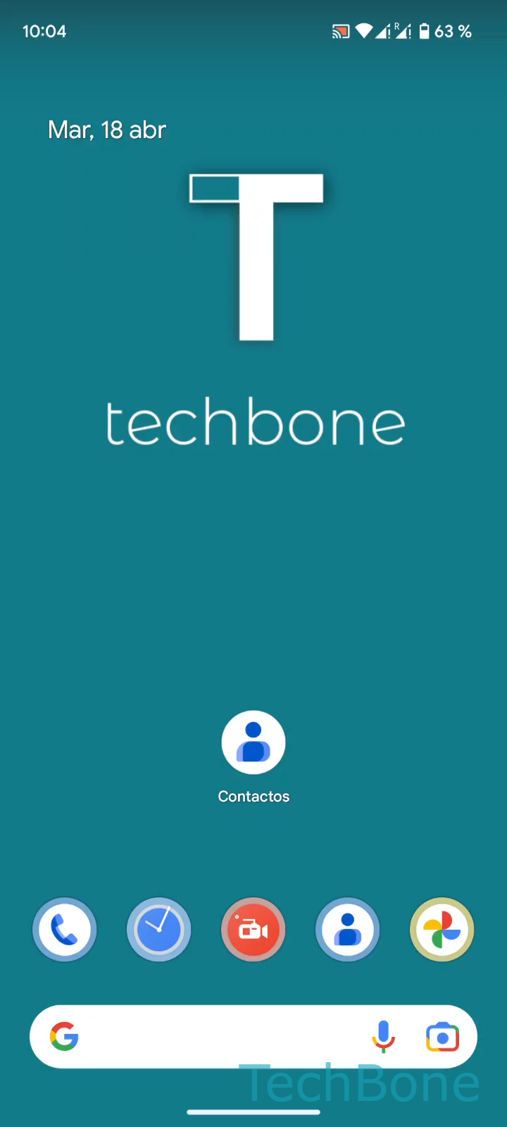 Editar contactos guardados – Android 13: paso 1 – AbreContactos