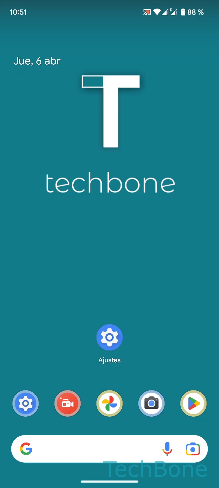 Desinstalar aplicaciones en Android – Android 13: paso 1 – Abre los Ajustes