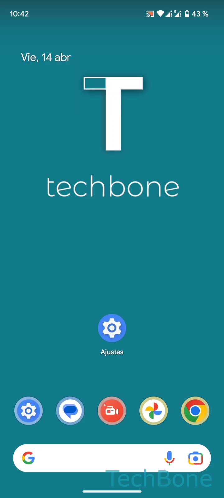 Activar el ahorro de batería automáticamente – Android 13: paso 1 – Abre los Ajustes