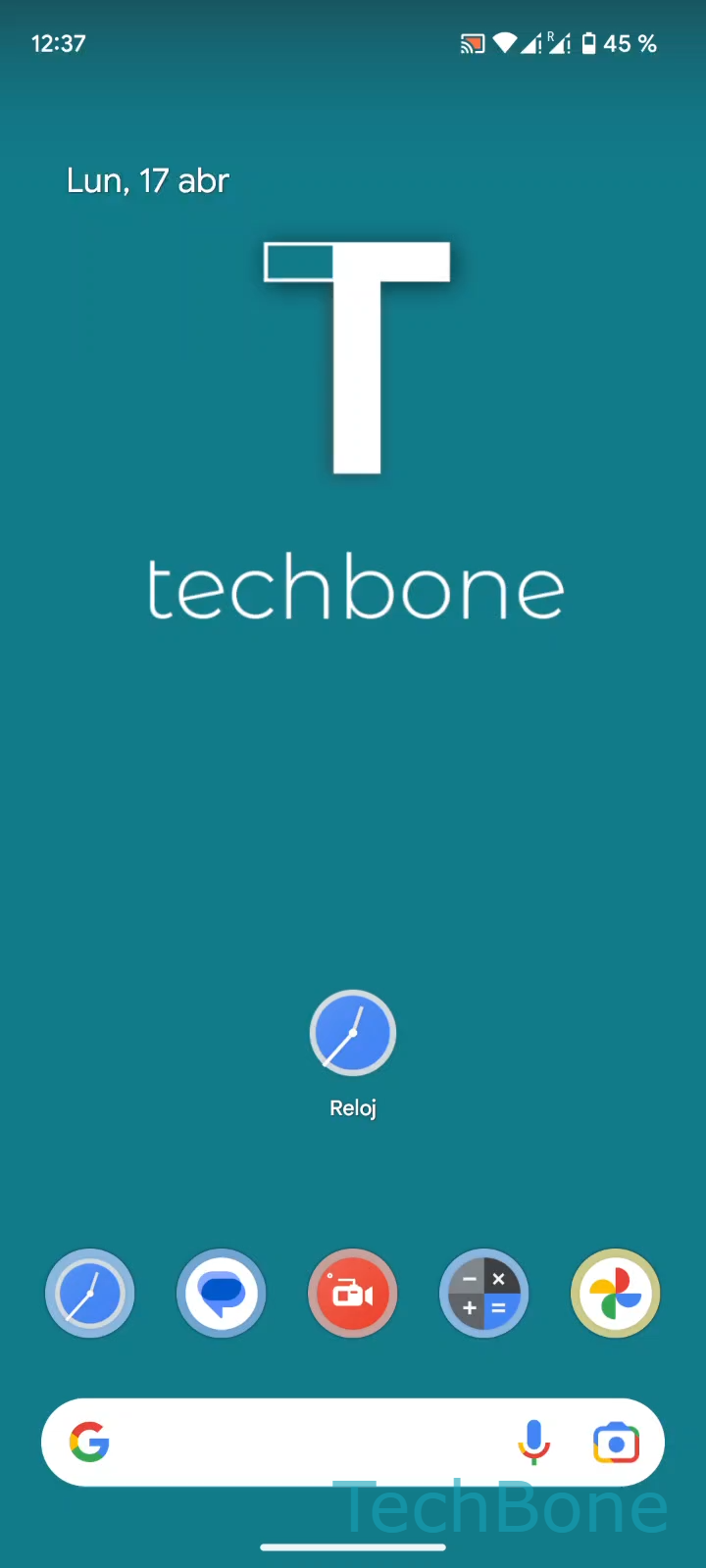 Añadir ciudad al reloj mundial – Android 13: paso 1 – Abre Reloj
