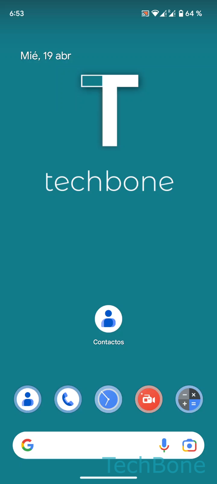 Recuperar contactos eliminados de la papelera – Android 13: paso 1 – AbreContactos