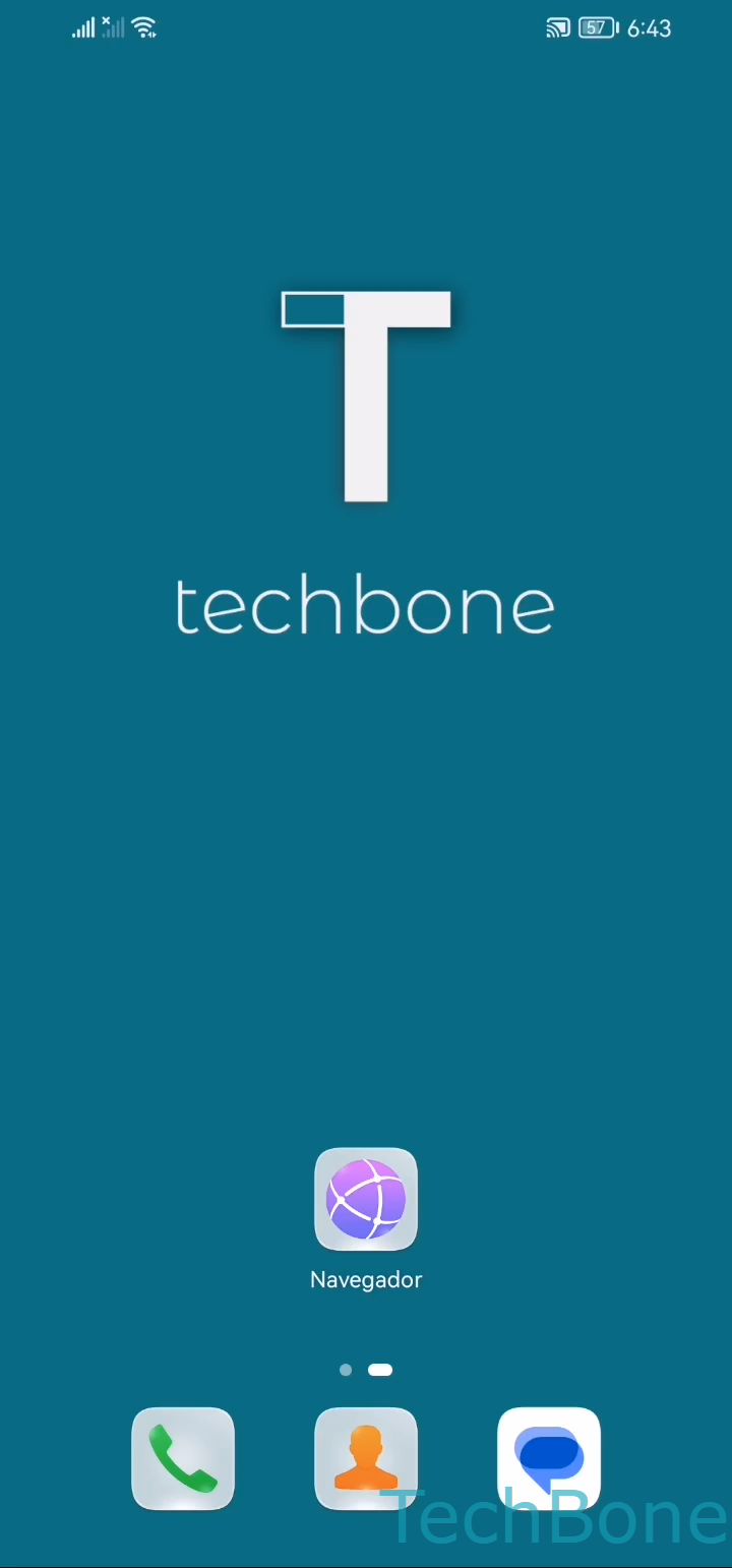 Permitir o bloquear la ubicación en el navegador – EMUI: paso 1 – Abre Navegador