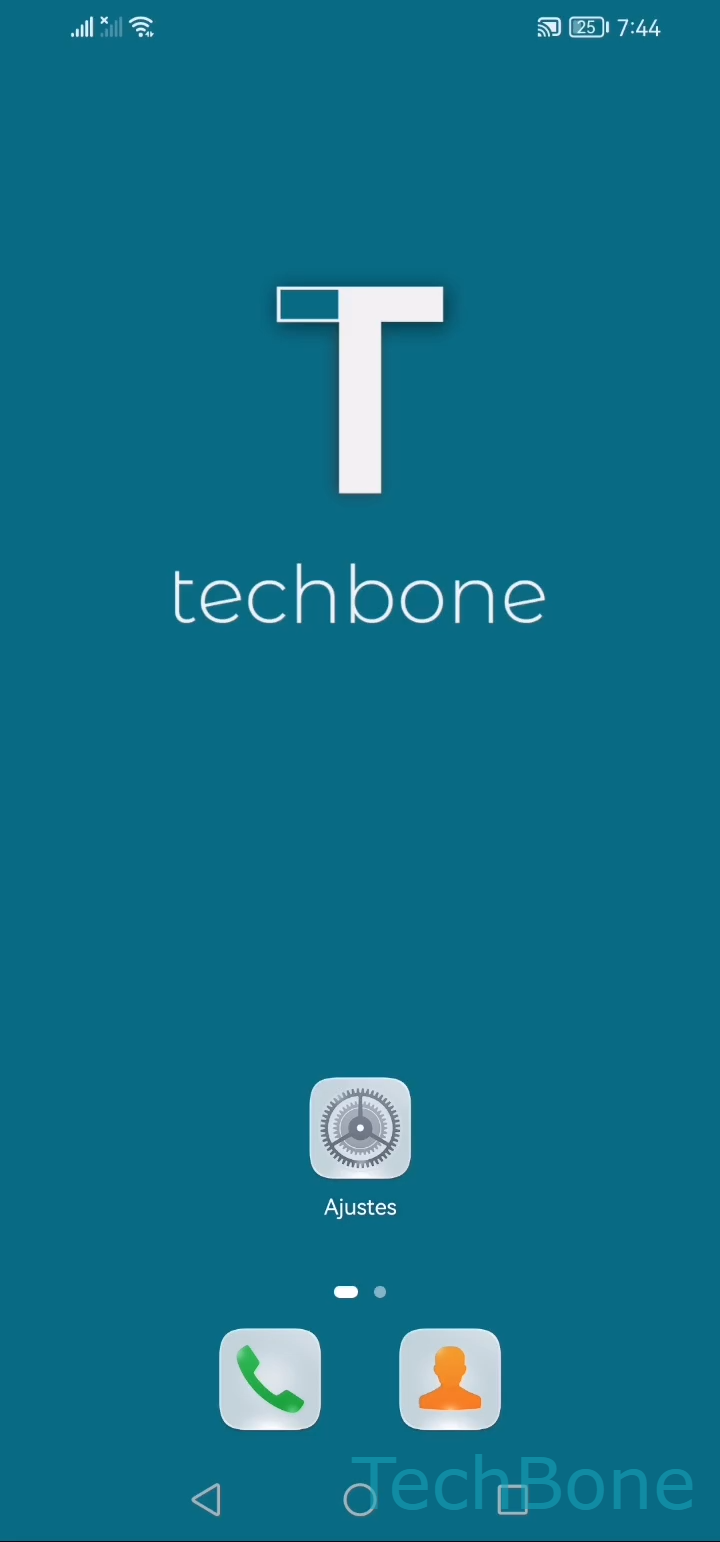 Orden de los botones de navegación – EMUI: paso 1 – Abre los Ajustes