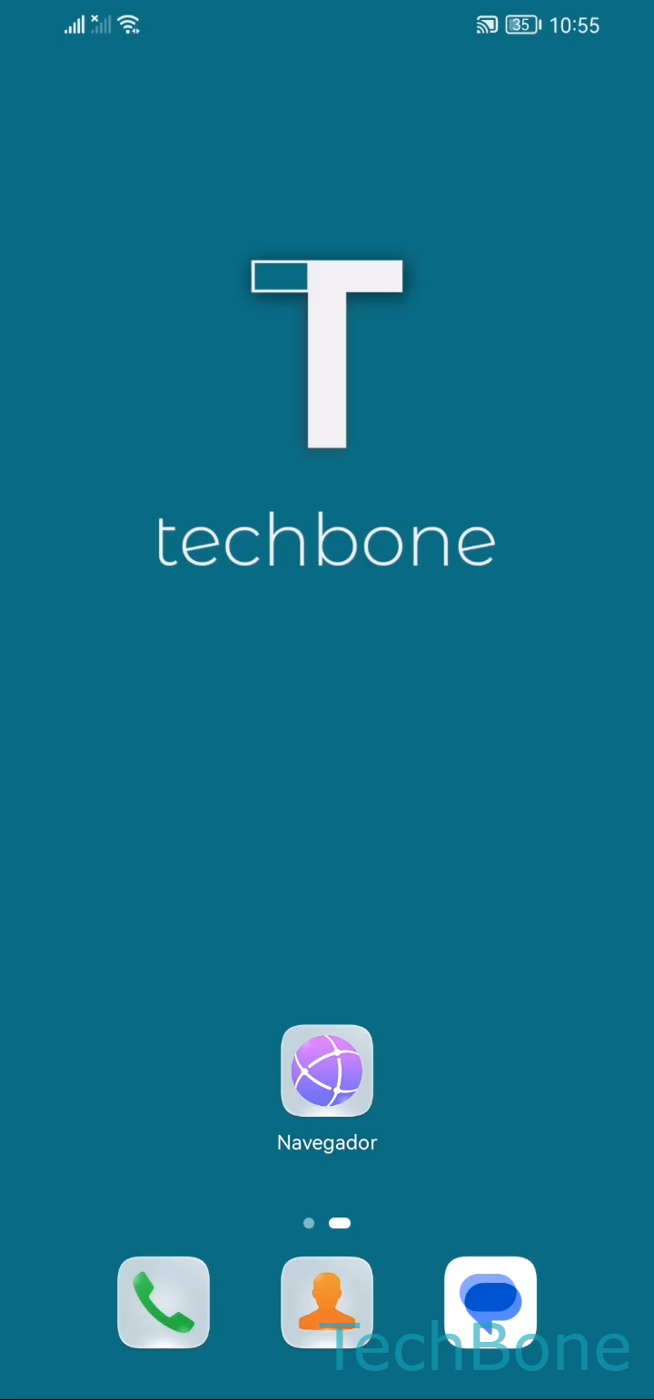 Bloquear ventanas emergentes en el navegador – EMUI: paso 1 – Abre Navegador