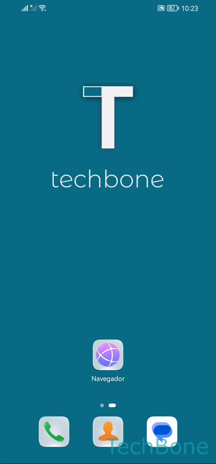 Borrar cookies del navegador – EMUI: paso 1 – Abre Navegador