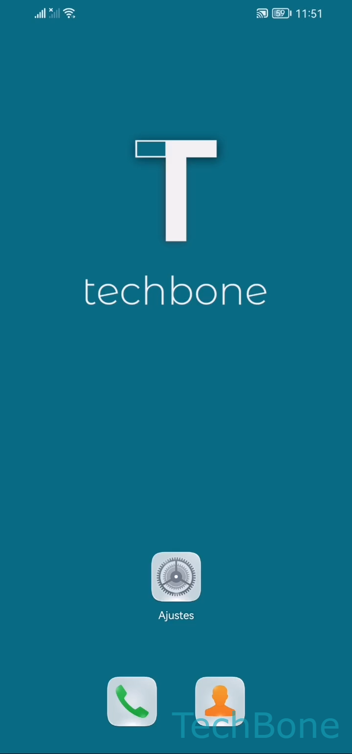 Configurar el desbloqueo por huella dactilar – EMUI: paso 1 – Abre los Ajustes
