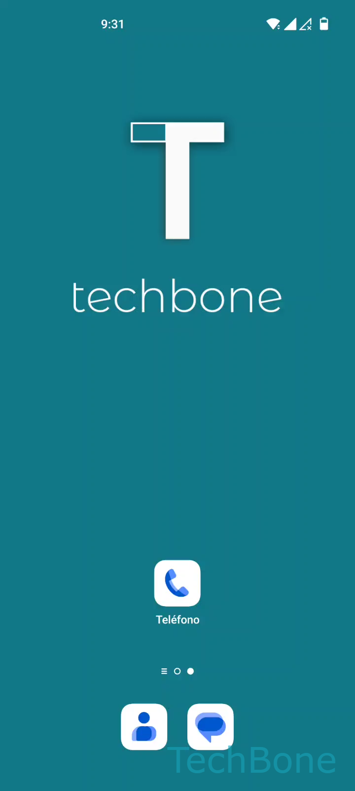 Activar identificador de llamada y spam – Oxygenos 12: paso 1 – Abre Teléfono