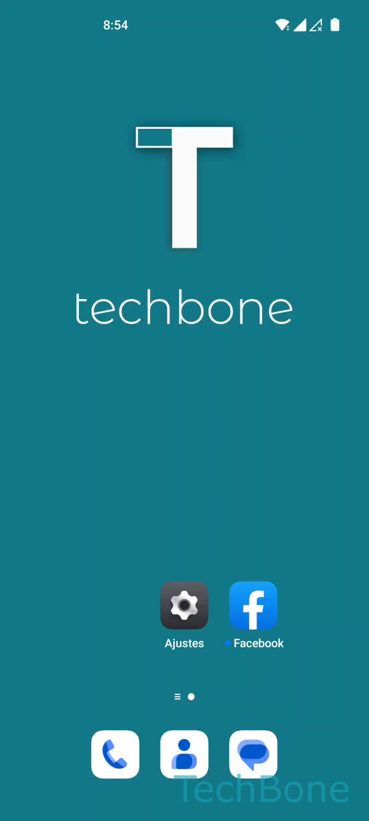 Quitar aplicaciones de la pantalla de inicio – Oxygenos 12: paso 1 – Mantén presionado una Aplicación
