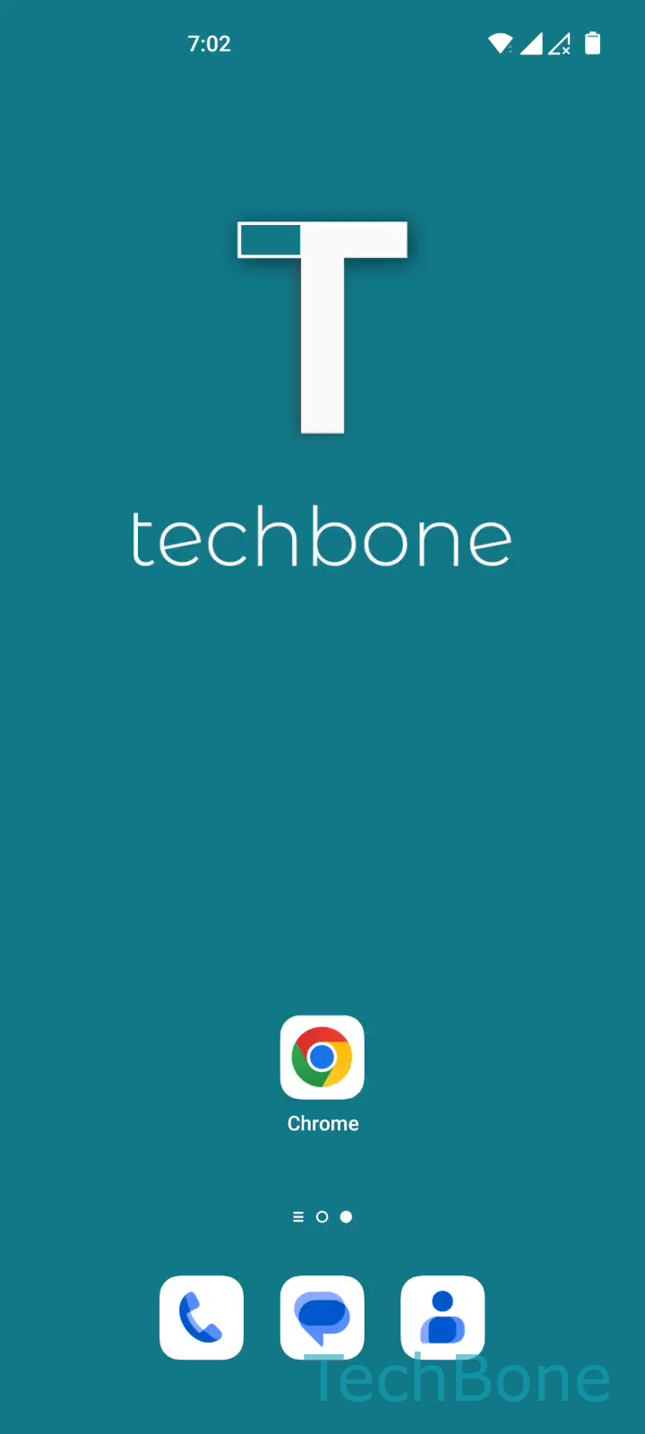 Borrar caché del navegador Chrome – Oxygenos 12: paso 1 – Abre Chrome
