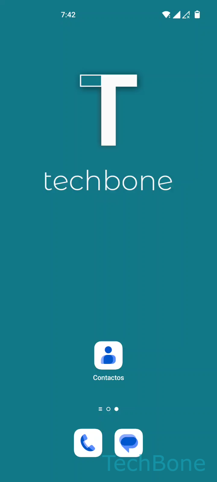Añadir Contacto a la Pantalla de Inicio – Oxygenos 12: paso 1 – Abre Contactos