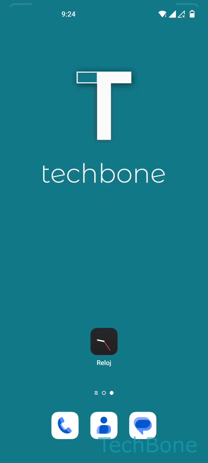 Usar el cronómetro en la app Reloj – Oxygenos 12: paso 1 – Abre Reloj