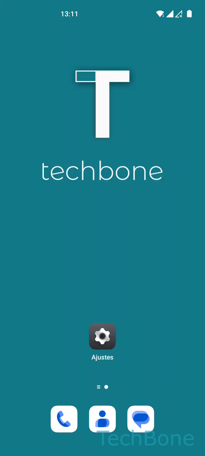Activar sincronización automática de cuentas – Oxygenos 12: paso 1 – Abre los Ajustes