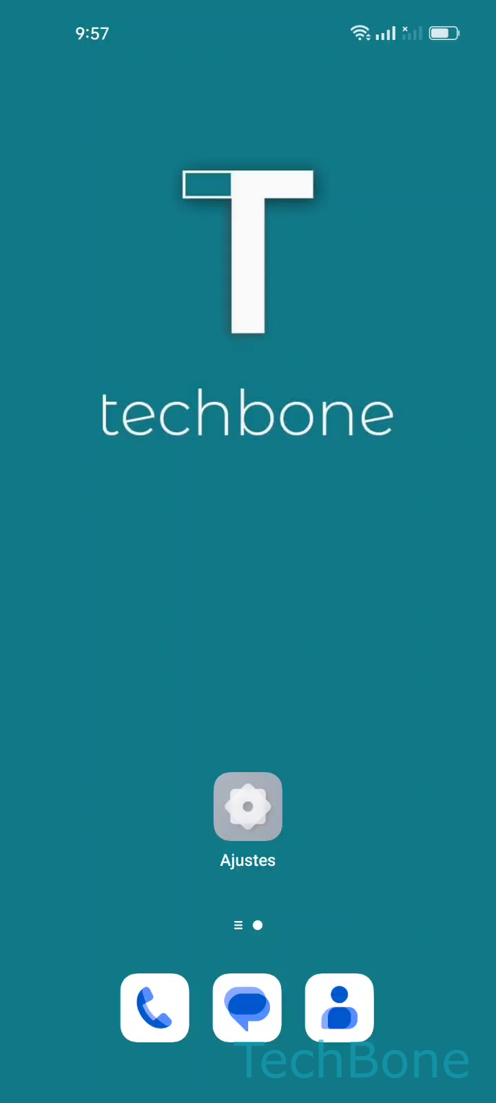 Gesto para Mostrar Apps en la Parte Inferior – Coloros 12: paso 1 – Abre los Ajustes
