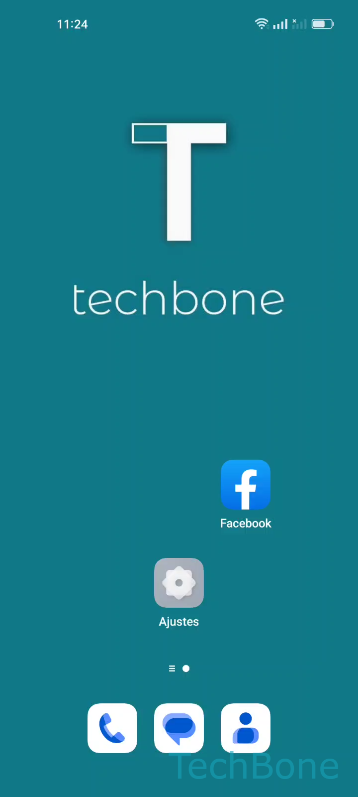 Quitar aplicaciones de la pantalla de inicio – Coloros 12: paso 1 – Mantén una Aplicación