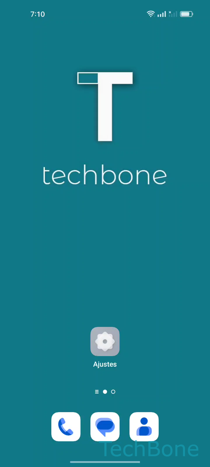 Permisos de inicio automático de aplicaciones – Coloros 12: paso 1 – Abre los Ajustes