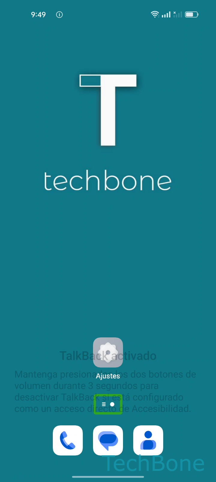 Desactivar TalkBack – Coloros 12: paso 1 – Presiona Ajustes