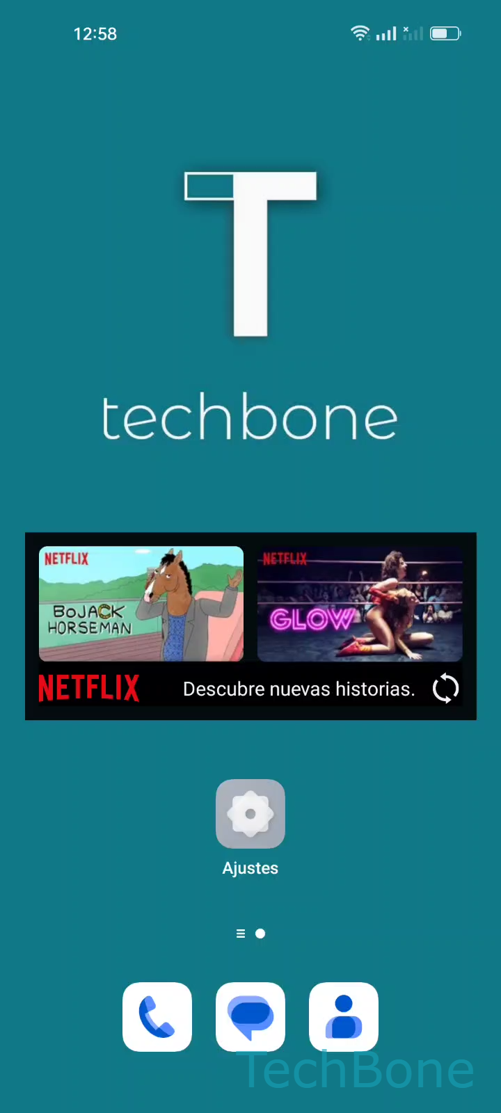 Mover widgets en la pantalla de inicio – Coloros 12: paso 1 – Mantén un Widget