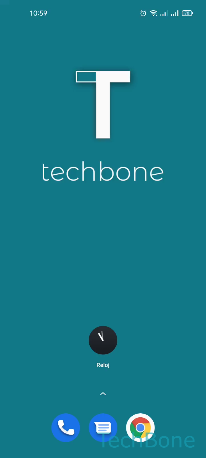 Cambiar el tono de una alarma – Realme UI 2: paso 1 – Abre Reloj