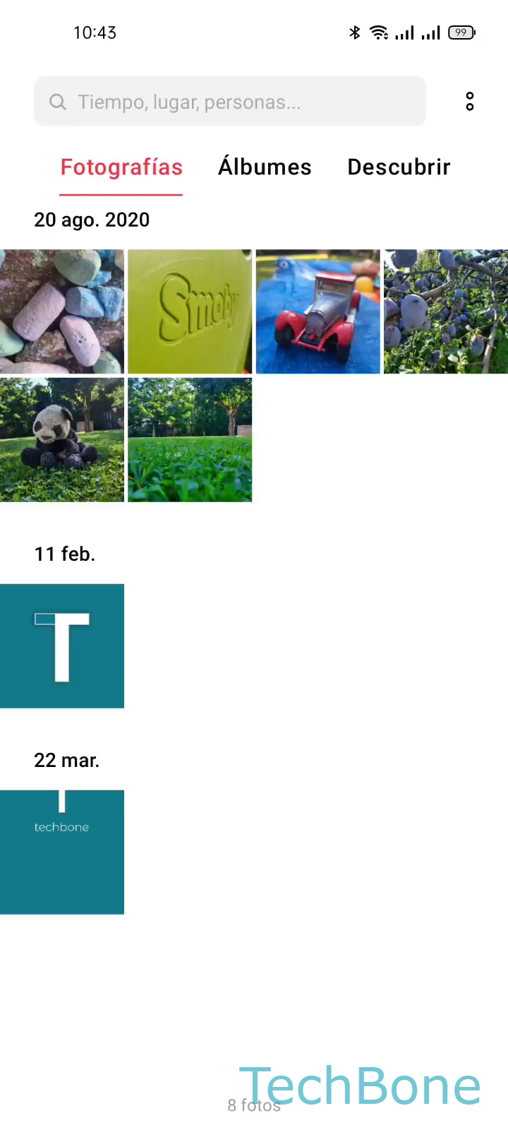 Enviar fotos y vídeos por Bluetooth – Realme UI 2: paso 1 – Selecciona un Archivo