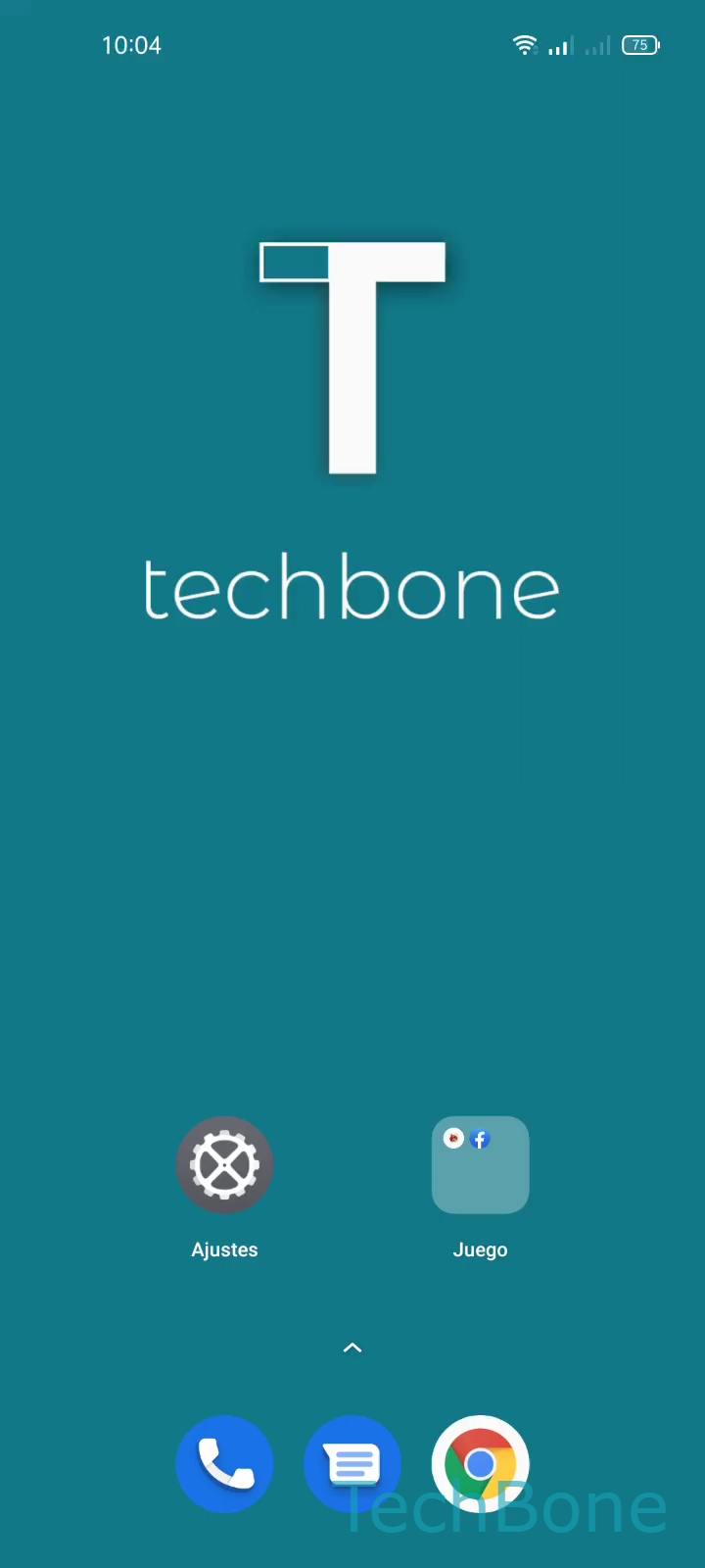 Renombrar carpetas en la pantalla de inicio – Realme UI 2: paso 1 – Selecciona una Carpeta