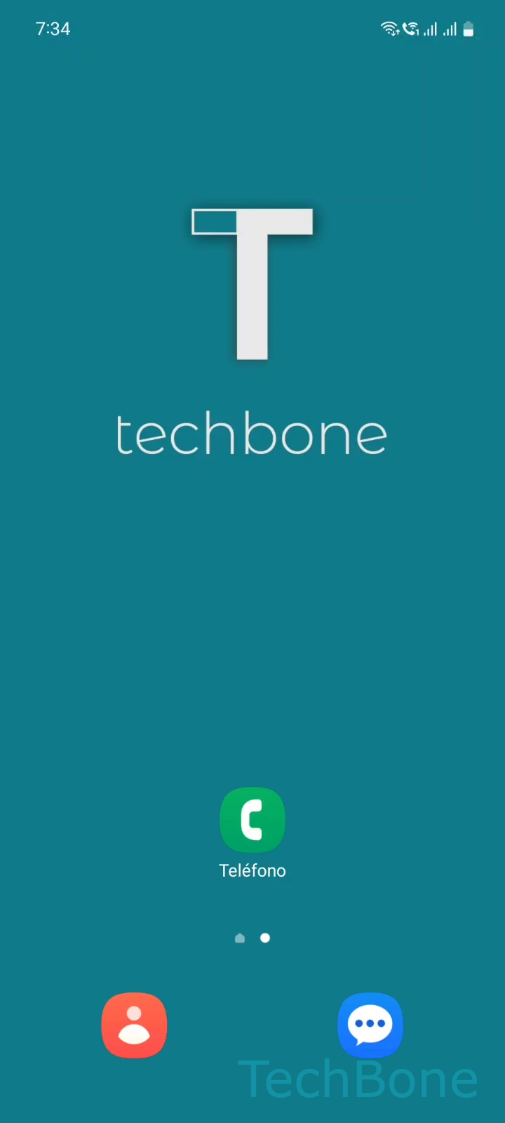 Restricción de llamadas – One UI 5: paso 1 – Abre Teléfono