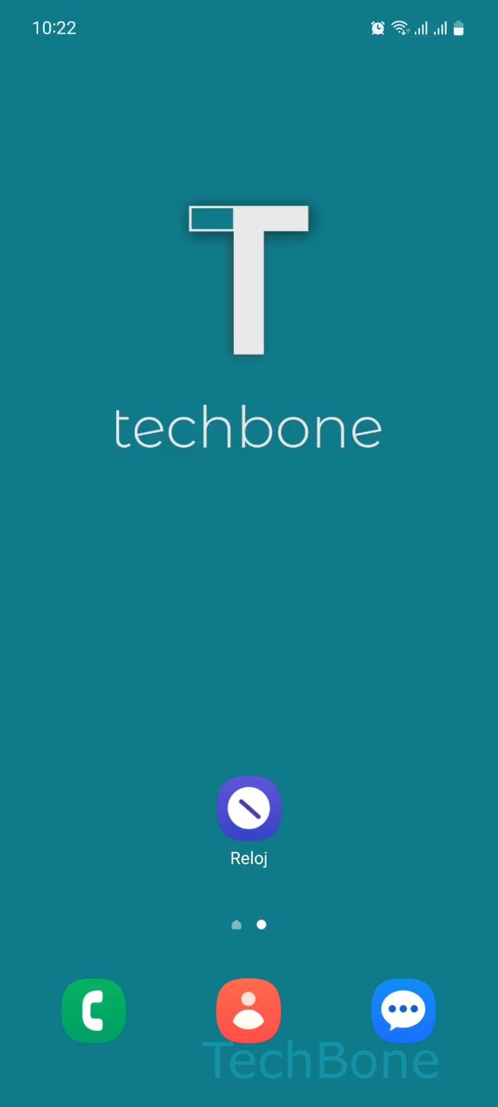 Eliminar alarmas en la app Reloj – One UI 5: paso 1 – Abre Reloj
