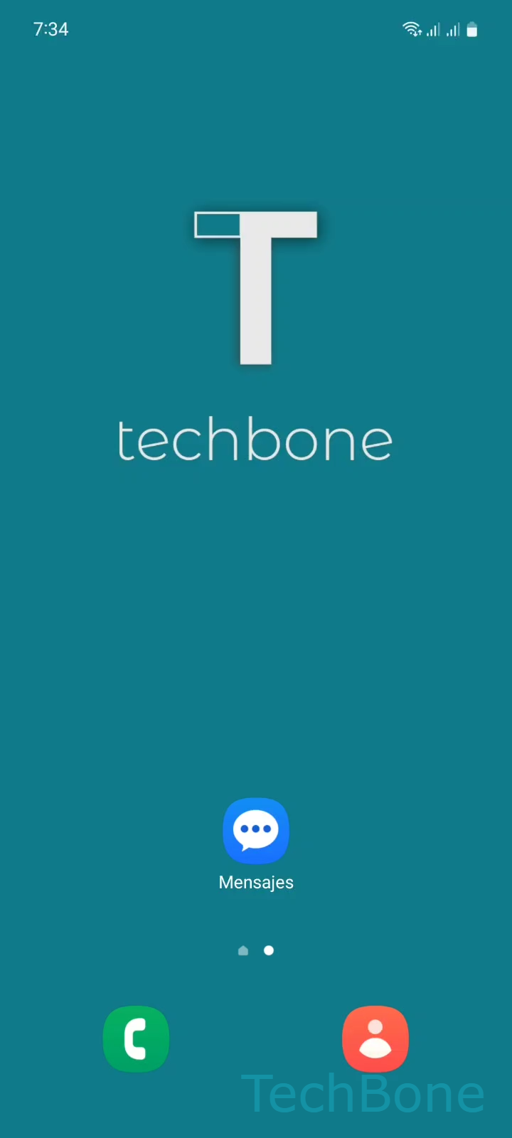 Borrar un mensaje SMS individual – One UI 5: paso 1 – Abre Mensajes