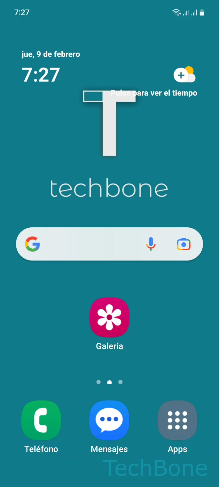 Desactivar Modo Sencillo – One UI 5: paso 1 – Presiona Apps