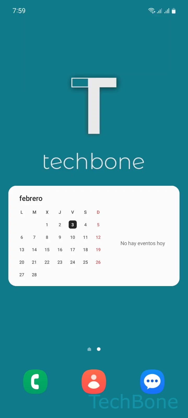 Mover widgets en la pantalla de inicio – One UI 5: paso 1 – Mantén un Widget