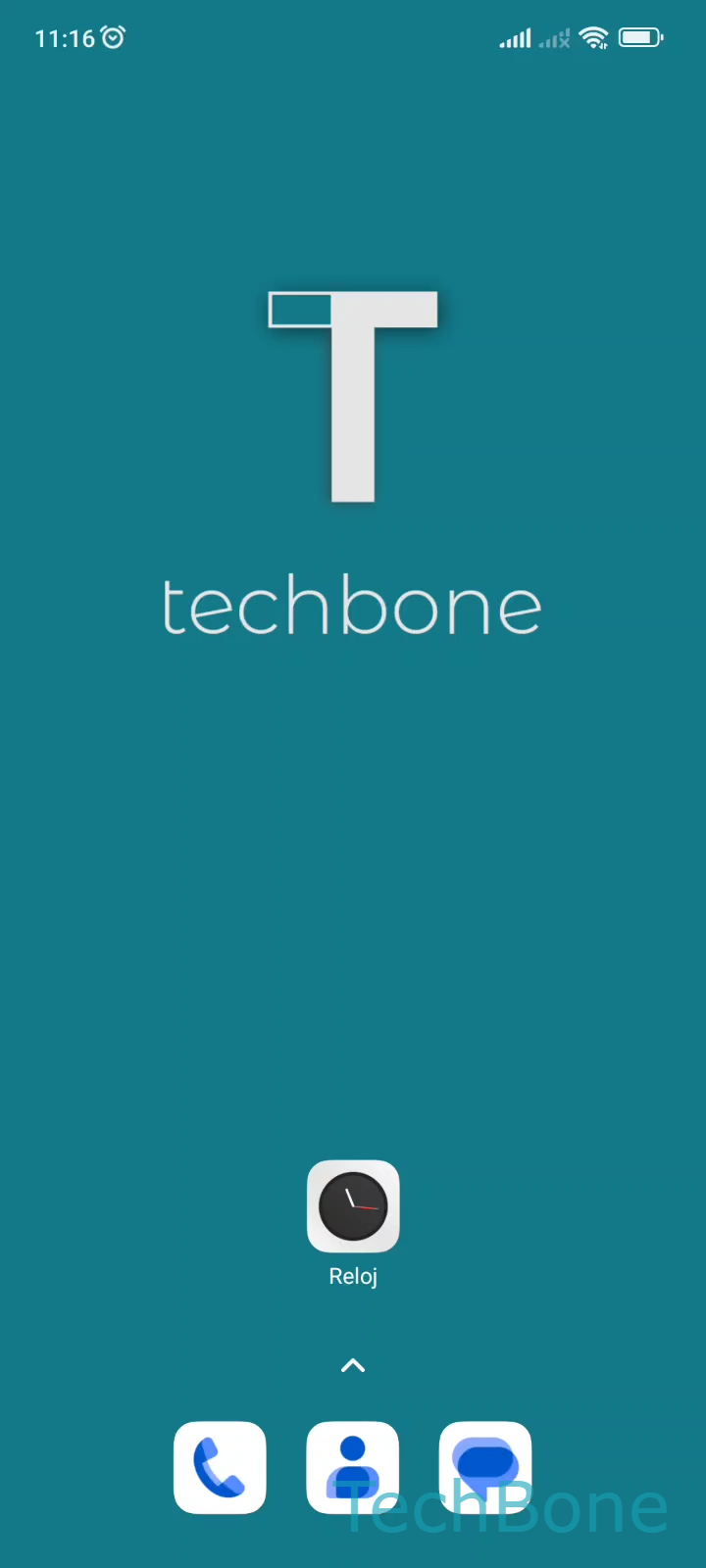 Acción de los Botones de Volumen en Alarmas – MIUI: paso 1 – Abre Reloj