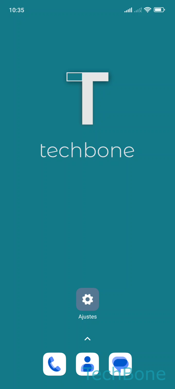 Desactivar el bloqueo de aplicaciones – MIUI: paso 1 – Abre los Ajustes