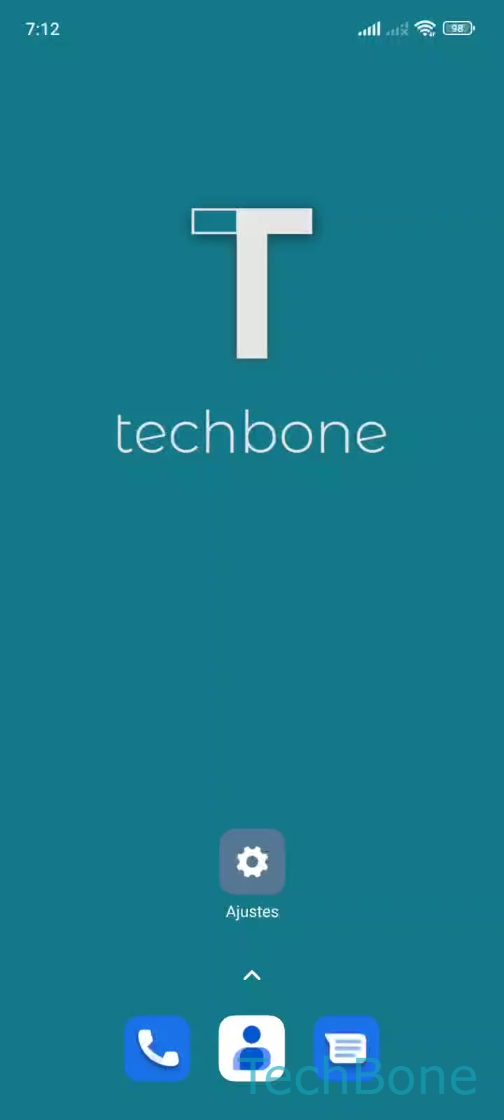 Cambiar el tipo de red preferida – MIUI: paso 1 – Abre los Ajustes